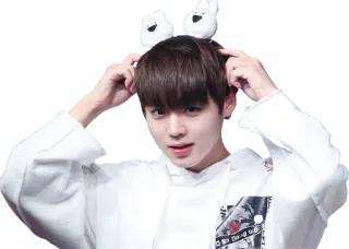 🙂 kpop, зайчик, милый, айдол, азиат, мужчина whatsapp sticker