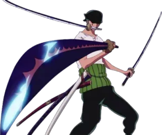 ✨ Roronoa Zoro One Piece anime, swords, pirate, fighter, manga telegram sticker