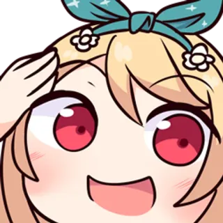 🪖 Anime, Desenho animado, Fofo, Personagem, Emoticon, Sticker telegram sticker