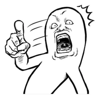 😡 มีม, โกรธ, กรีดร้อง, หงุดหงิด, การ์ตูน, ภาพประกอบ, สีหน้า telegram sticker