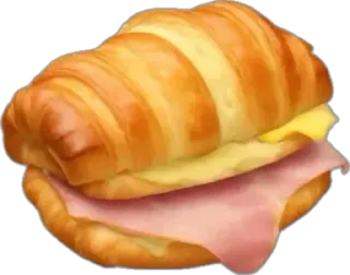 🤩 Croissant, Sandwich, Essen, Gebäck, Frühstück, Mittagessen telegram sticker