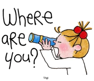 🤔 Where are you? olhando, telescópio, busca, perdido, onde você está whatsapp sticker