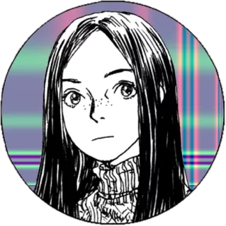 👤 женщина, портрет, мультфильм, аниме, манга, иллюстрация, искусство, девушка telegram sticker