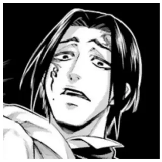 🤨 Buddha Record of Ragnarok Bouddha, Record of Ragnarok, Anime, Manga, Personnage, Expression, Noir et blanc whatsapp sticker
