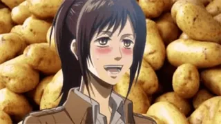 ๐ Sasha Braus Attack on Titan sasha braus, attack on titan, anime, potato, food telegram sticker