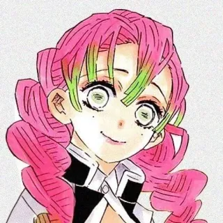 💗 Mitsuri Kanroji Demon Slayer Anime, Manga, Demon Slayer, Mitsuri Kanroji, Capelli Rosa, Ragazza Anime, Sticker Personaggio whatsapp sticker