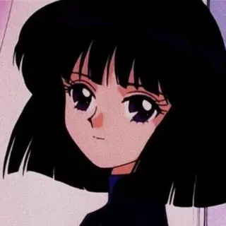 🌌 anime, cartoon, girl, black hair telegram sticker