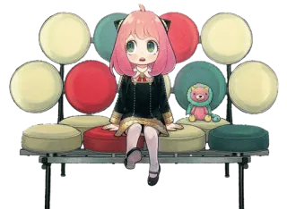 😊 Anya Forger Spy x Family Anime, Dibujos animados, Personaje, Spy x Family, Anya Forger whatsapp sticker