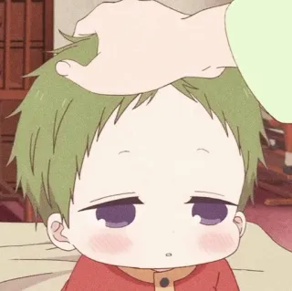 💓 Anime, Em bé, Dễ thương, Xoa đầu, Phim hoạt hình, Trẻ con telegram sticker