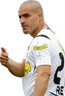 👍 calciatore, atleta, pollice in su, uomo, camicia bianca telegram sticker