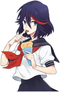Ryuko Matoi Fan Art (KILL la KILL) @Missing_Stickers telegram stickers