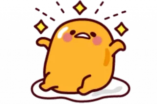🥞 Gudetama gudetama, uovo pigro, sanrio, cartone animato, personaggio, uovo whatsapp sticker