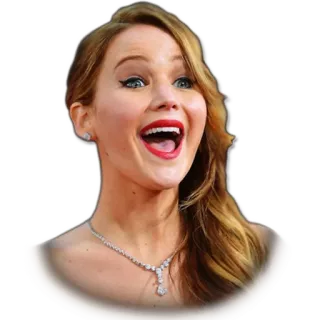 😅 Jennifer Lawrence actress, celebrity, woman, portrait telegram sticker