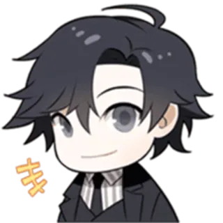 😄 Anime, Chibi, Personagem, Adesivo, Arte digital telegram sticker