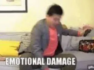 🤯 EMOTIONAL DAMAGE danno emotivo, Meme, divertente, scherzo telegram sticker