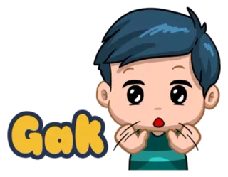 😒 Gak whatsapp sticker