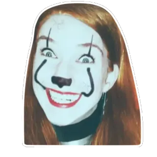 🤡 Pennywise IT клоун, ужасы, Стивен Кинг, Оно, фильм, страшный, персонаж telegram sticker