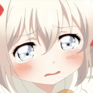 🦩 anime, ragazza, piangendo, triste, kawaii, lacrime whatsapp sticker