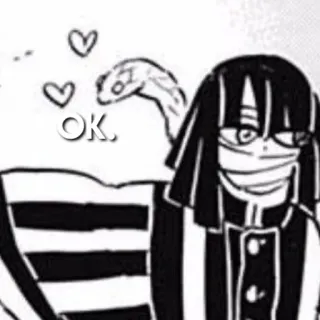 🗿 Obanai Iguro Demon Slayer OK. Anime, Personnage, Serpent, Demon Slayer, Obanai Iguro telegram sticker