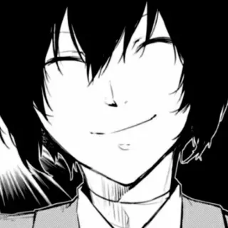 🌟 Osamu Dazai Bungou Stray Dogs Anime, Manga, Bungou Stray Dogs, Osamu Dazai, Postać telegram sticker