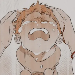 🐾 chorando, triste, bebê, lágrimas, chateado, criança, emocional, ilustração telegram sticker