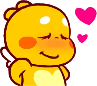 😍 การ์ตูน, สัตว์, ความรัก, หัวใจ, น่ารัก, อิโมจิ telegram sticker