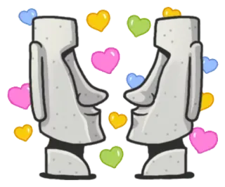 Stone Man Moai  @SeanChannel telegram stickers