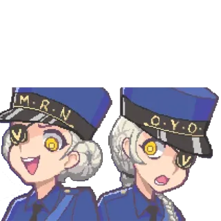 😃 M.R.N. O.Y.O. cartoon, police, anime, character telegram sticker