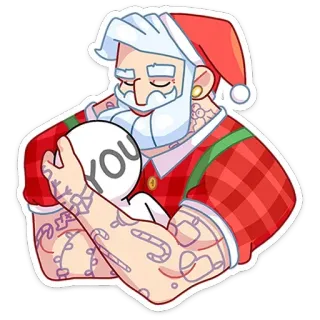 Санта (@TgSticker) telegram stickers