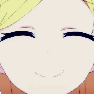 ☺️ аниме, мультфильм, девушка, улыбается telegram sticker