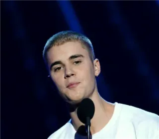 😐 Justin Bieber Justin Bieber, cantante, microfono, ritratto, celebrità, musica telegram sticker