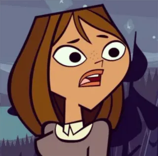 🥺 Courtney Total Drama мультфильм, анимация, телешоу, подросток, персонаж telegram sticker