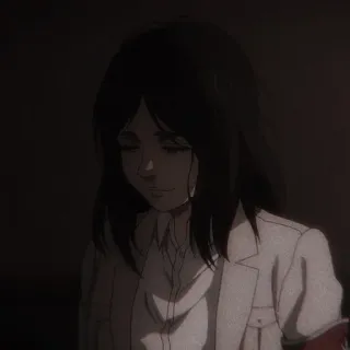❤️ Pieck Finger Attack on Titan アニメ, 進撃の巨人, ピーク・フィンガー, 女性, 兵士 telegram sticker