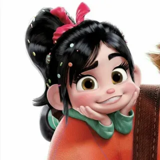 🦋 Vanellope von Schweetz Wreck-It Ralph cartoon, disney, character, vanellope, wreck it ralph, girl whatsapp sticker