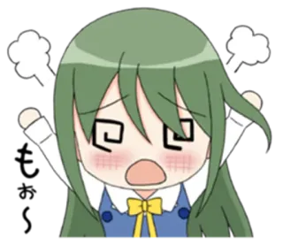 😵 Anime, Charakter, Cartoon, Sticker, Wütend, Verärgert telegram sticker