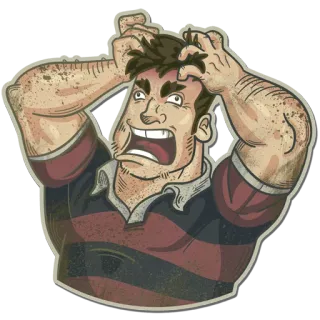 💥 Frustration, wütend, Cartoon, gestresst, verärgert, Emotion telegram sticker