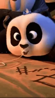 🌟 panda, cute, animal, sticker, cartoon telegram sticker