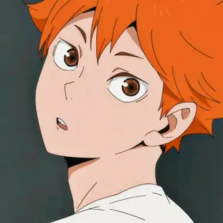 ❤️ Hinata Shoyo Haikyuu!! アニメ, ハイキュー, 日向, 翔陽, マンガ, バレーボール telegram sticker