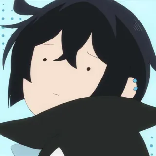 💎 anime, cartoon, character, black hair telegram sticker