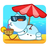 Snowman telegram stickers