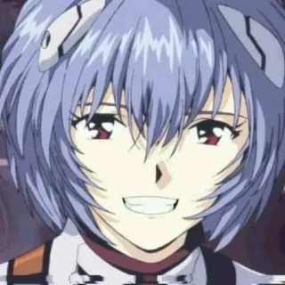 🥢 Rei Ayanami Neon Genesis Evangelion Аниме, Девушка, Робот, Ева, Аянами, Рей telegram sticker