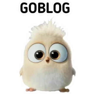 🙃 GOBLOG pájaro, lindo, dibujos animados, goblog, animal telegram sticker