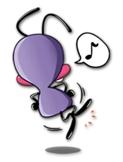 💃 dibujos animados, música, cantando, personaje, pegatina telegram sticker