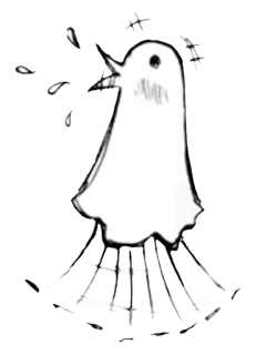 💦 uccello, schizzo, bianco, semplice telegram sticker
