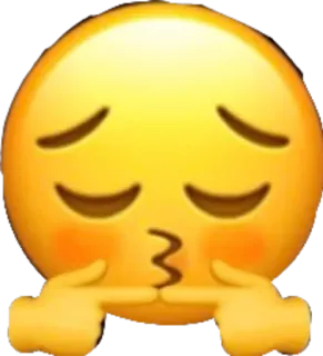 😙 Emoji, Timide, Mignon, Flirt, Joyeux, Expression telegram sticker