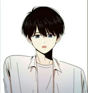 😒 Anime, Cartoon, Junge, Charakter, Porträt telegram sticker