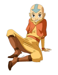 💢 Aang Avatar: The Last Airbender 아앙, 아바타, 만화, 애니메이션, 에어벤더, 애니메이션 telegram sticker