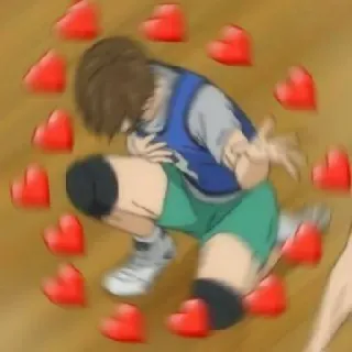 ❤️ Anime, Herzen, Liebe, Cartoon, Animation, Junge telegram sticker