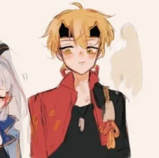 🐕 Thoma アニメ, カートゥーン, ステッカー, トーマ, 原神, ファンアート telegram sticker