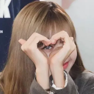 💗 Lisa kpop, Idol, Coração, Coração com a mão, Lisa, BLACKPINK telegram sticker
